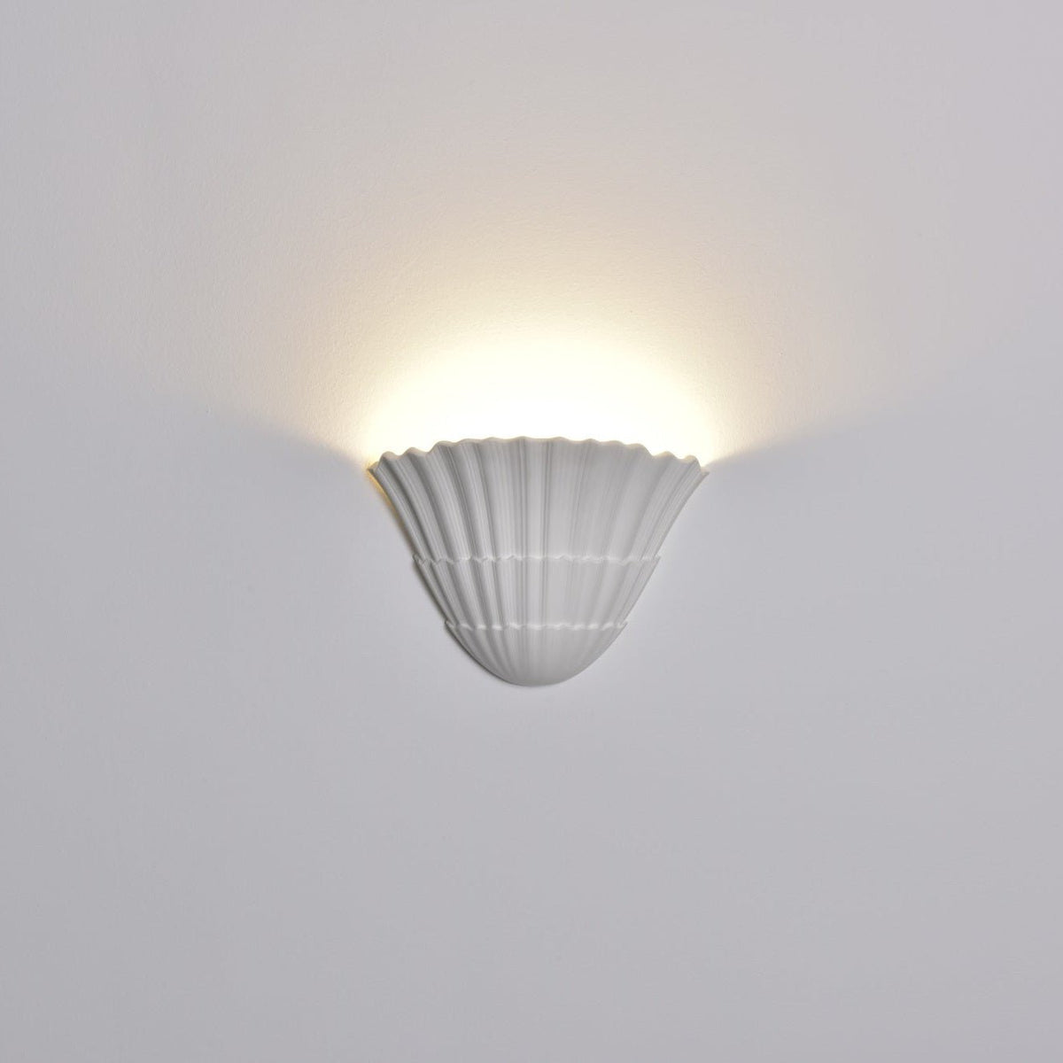Pleated Shell Wall Light