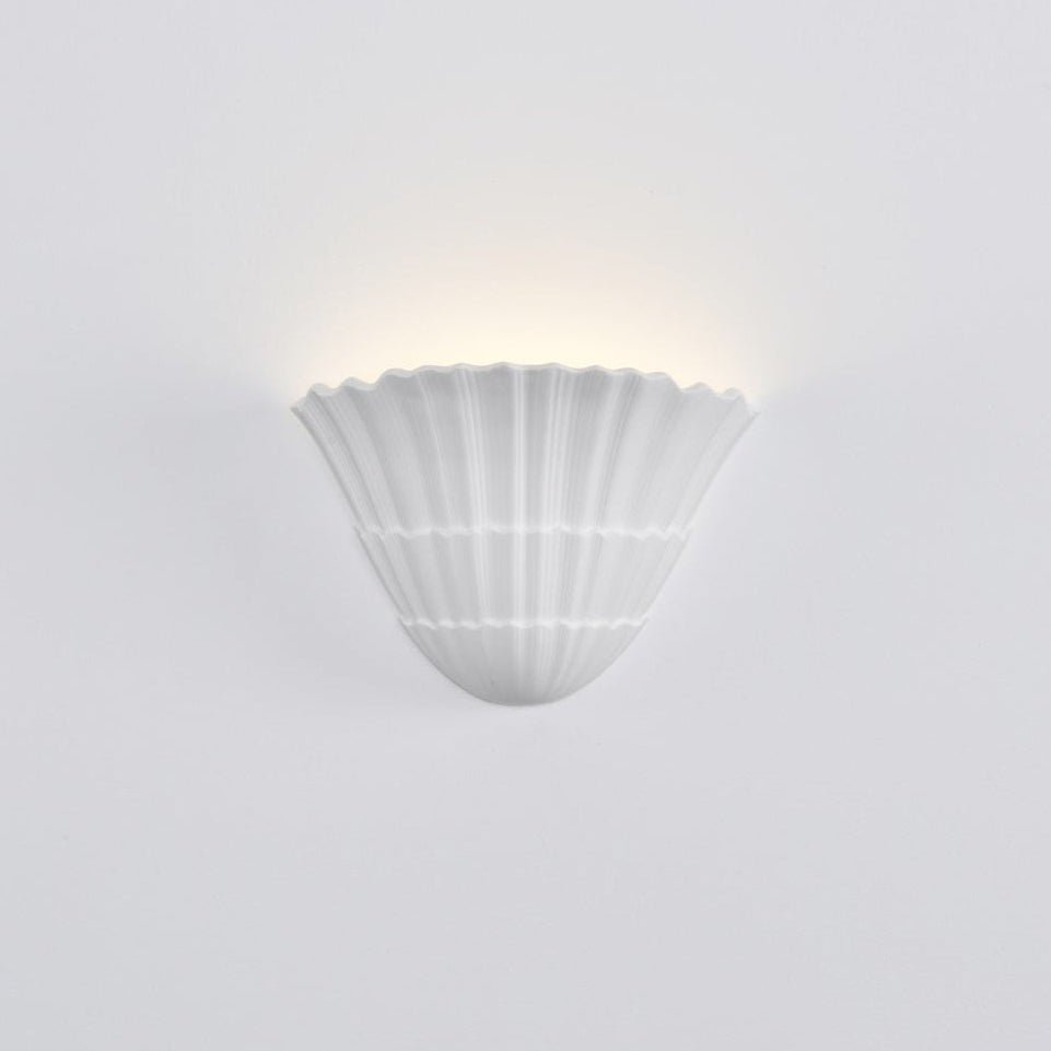 Pleated Shell Wall Light
