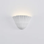 Pleated Shell Wall Light