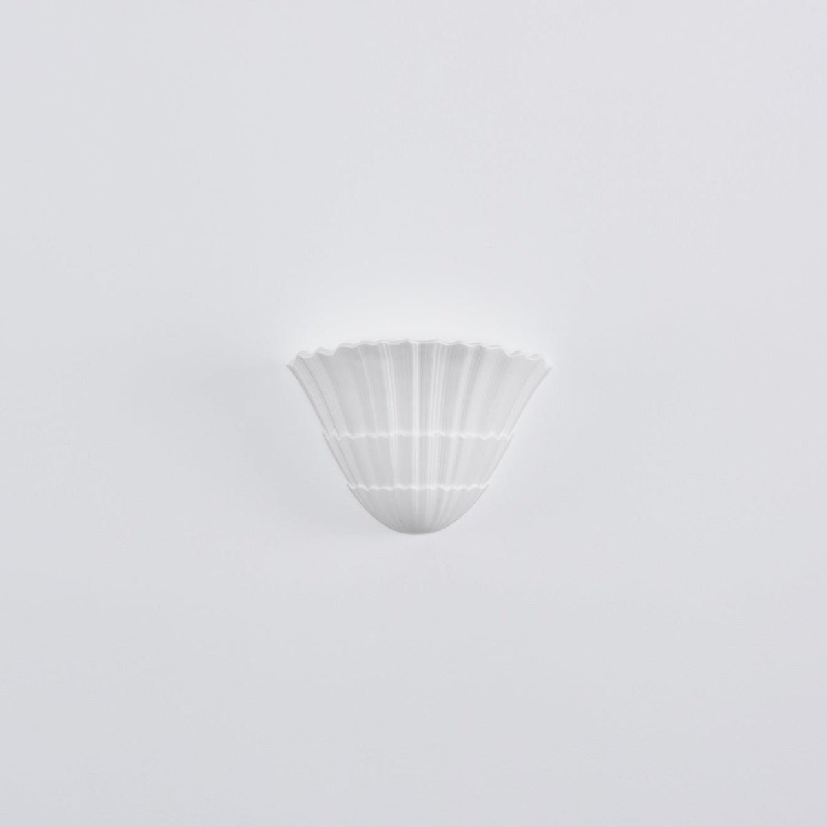 Pleated Shell Wall Light