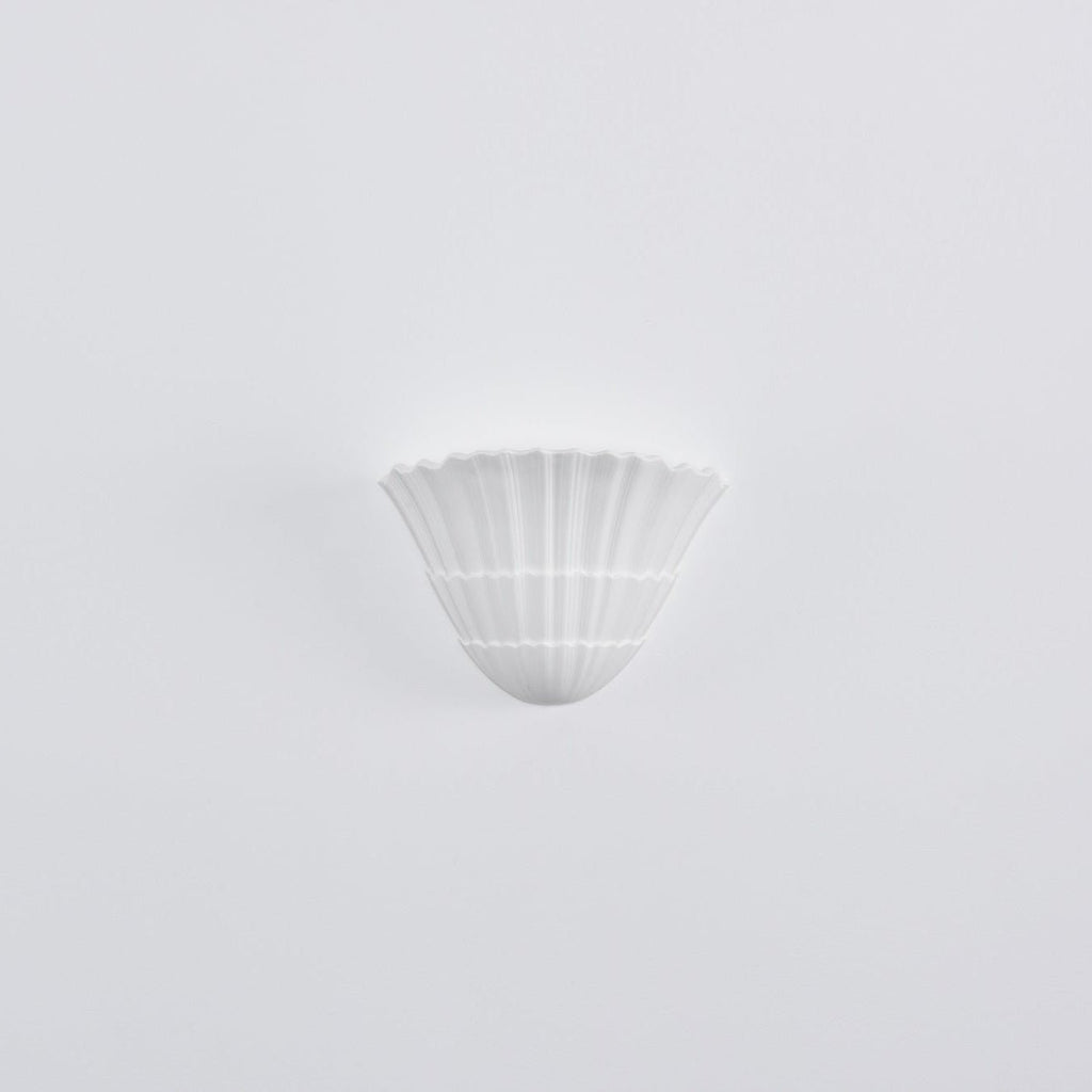 Pleated Shell Wall Light