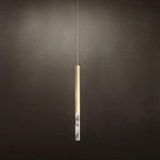 Shine Vertical Plumage Suspension 1 heads ? 1.5″ x H 20.9″ / Dia 3.8cm x H 53cm / Gold / Warm Light Pendant light