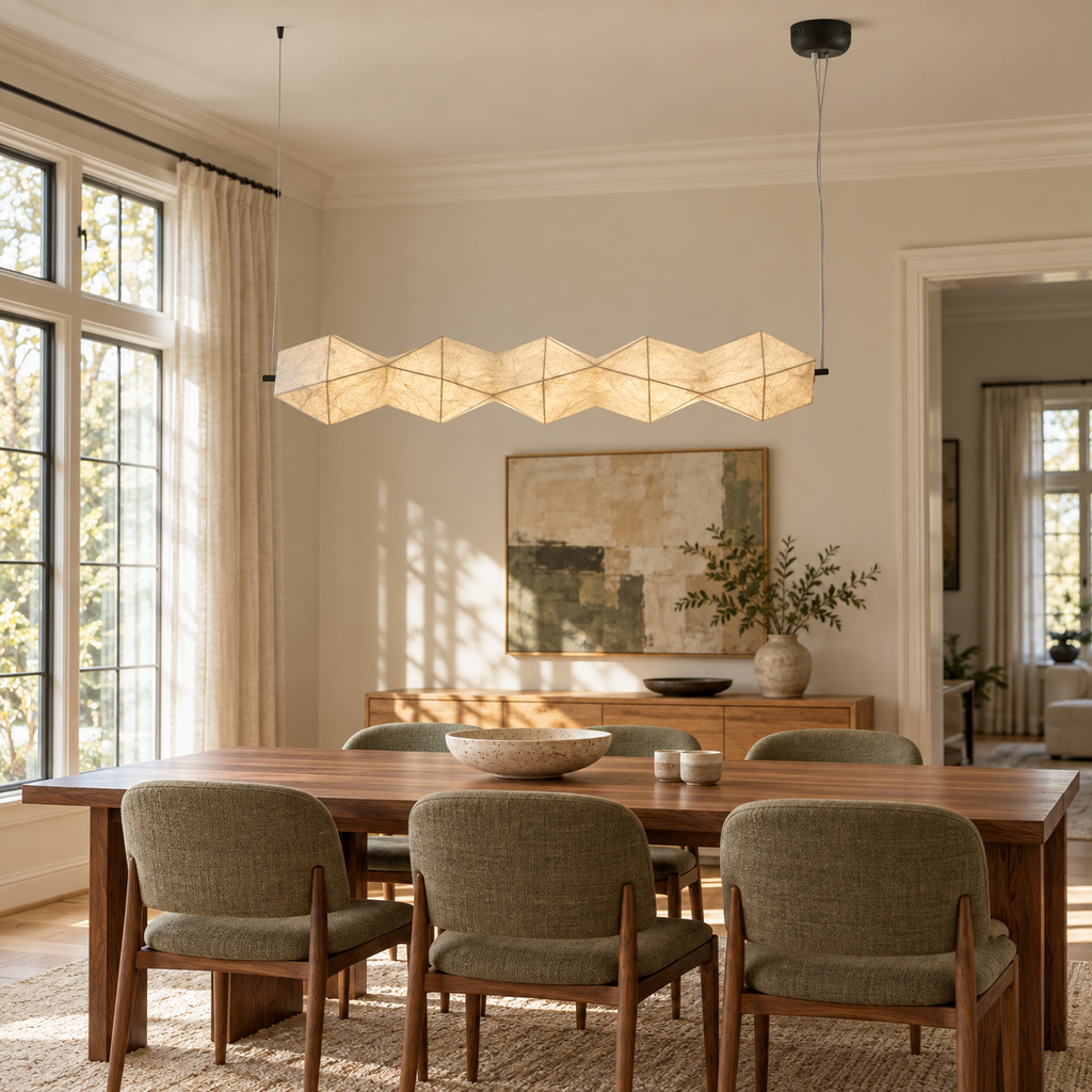 Silvara Fold Linear Pendant Lamp
