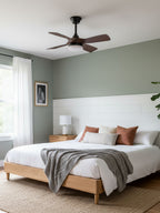 Silver Curve Ceiling Fan Light
