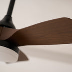 Silver Curve Ceiling Fan Light