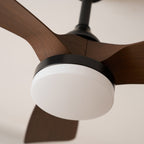 Silver Curve Ceiling Fan Light