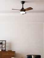 Silver Curve Ceiling Fan Light