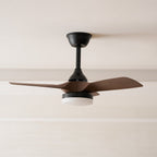 Silver Curve Ceiling Fan Light