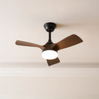 Silver Curve Ceiling Fan Light
