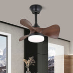 Silver Curve Ceiling Fan Light
