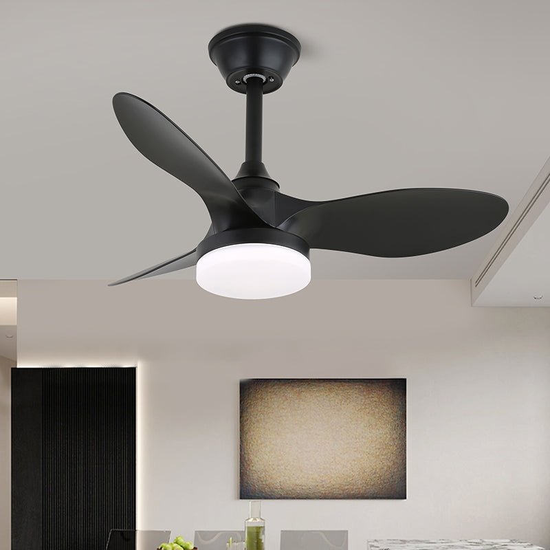 Silver Curve Ceiling Fan Light