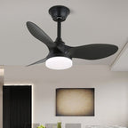 Silver Curve Ceiling Fan Light