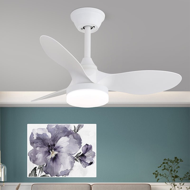Silver Curve Ceiling Fan Light