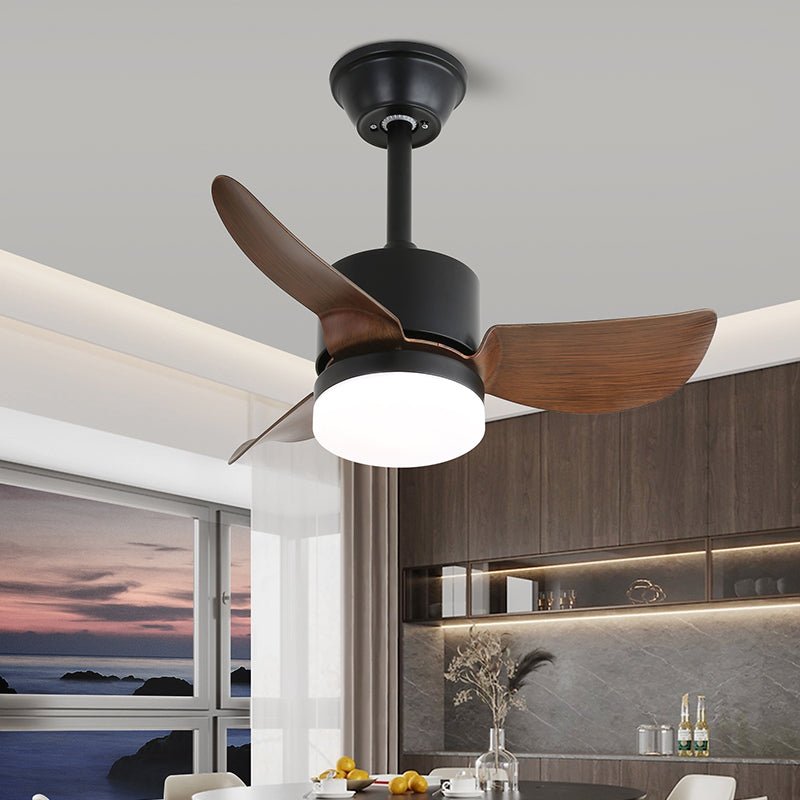 Silver Curve Ceiling Fan Light