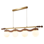 Sinuara Ribbon Globe Linear Chandelier