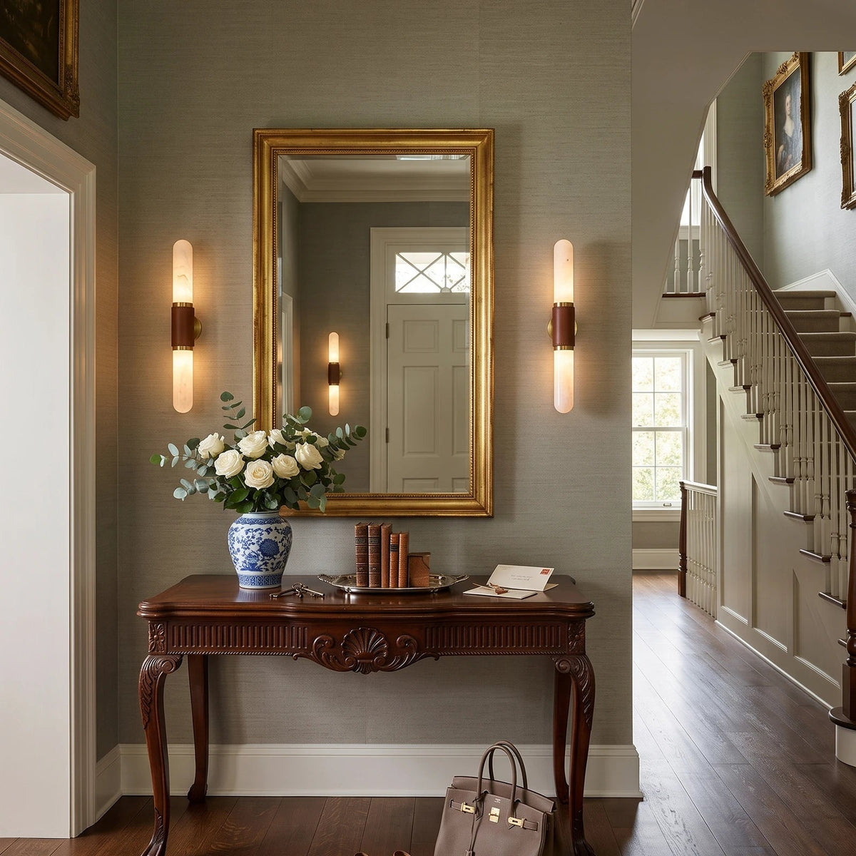 Sleeve Alabaster Wall Sconce