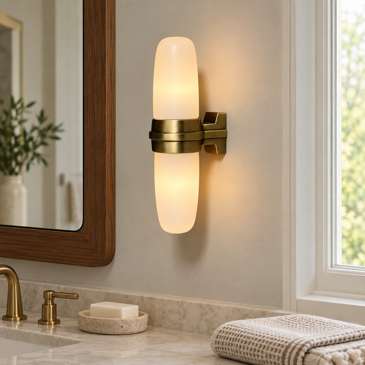 Slim Vertical Tube Wall Sconce