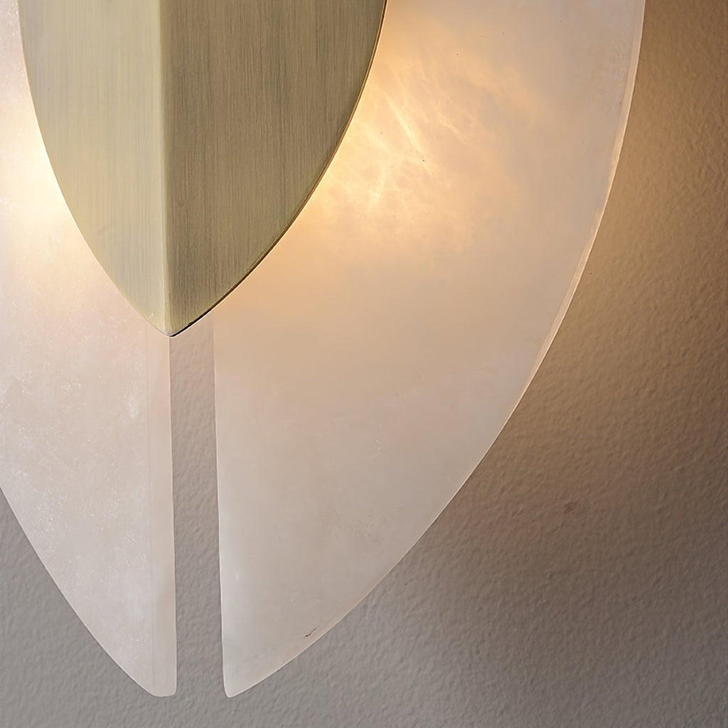 Solari Alabaster Leaf Sconce