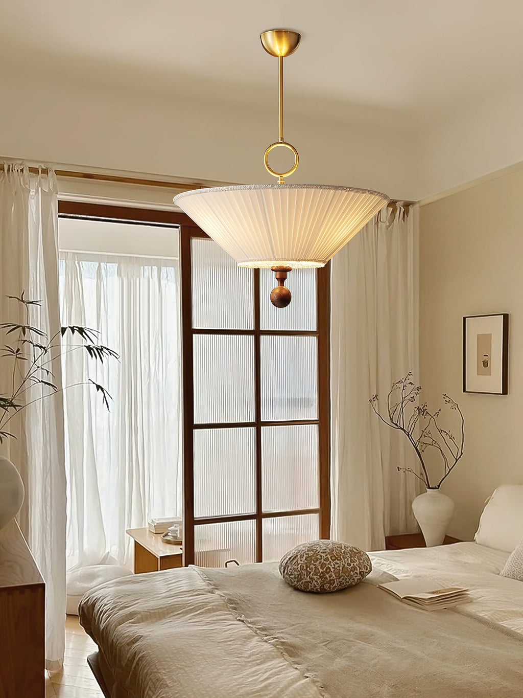 Solaria Pleated Pendant Light