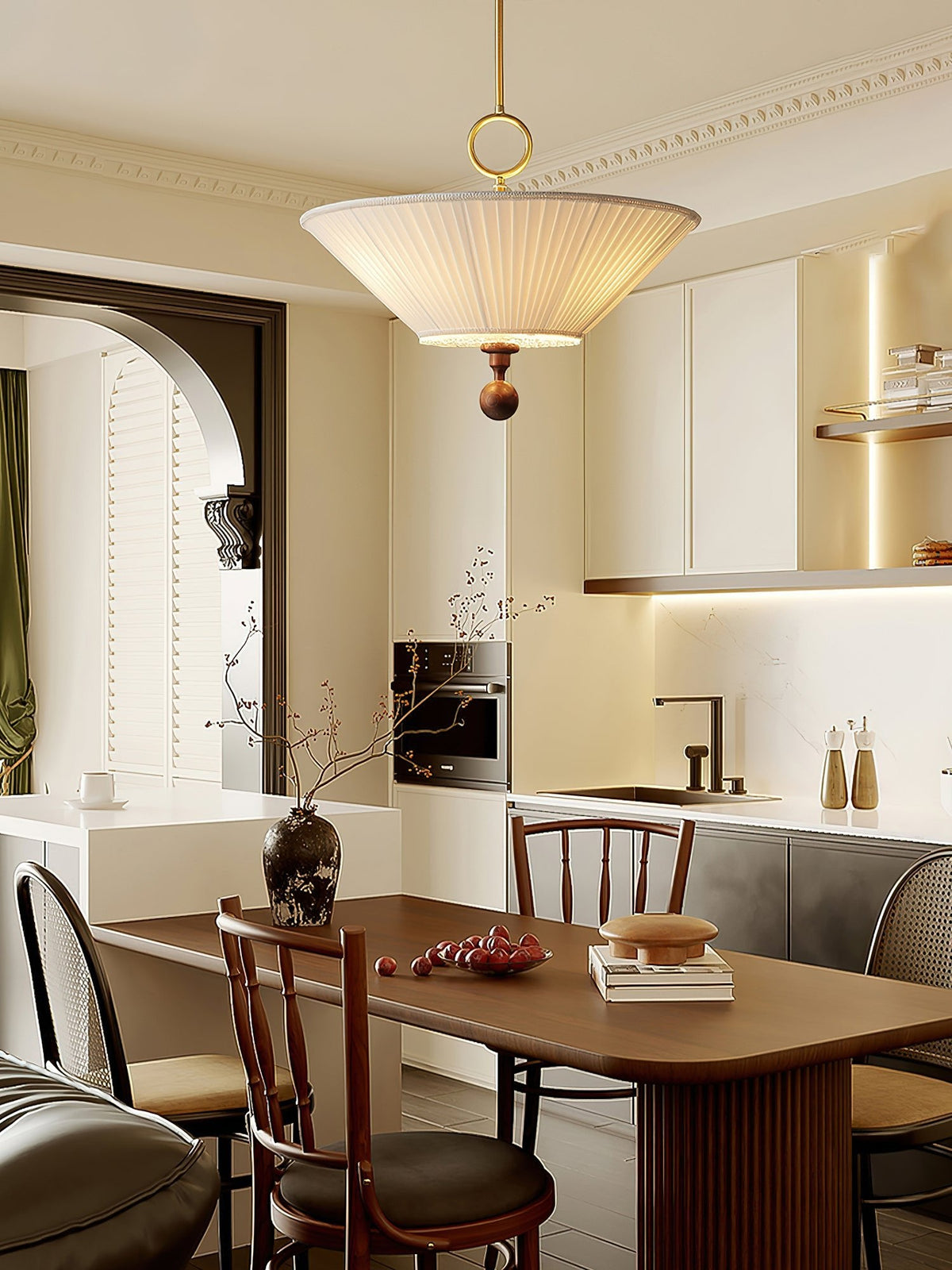 Solaria Pleated Pendant Light