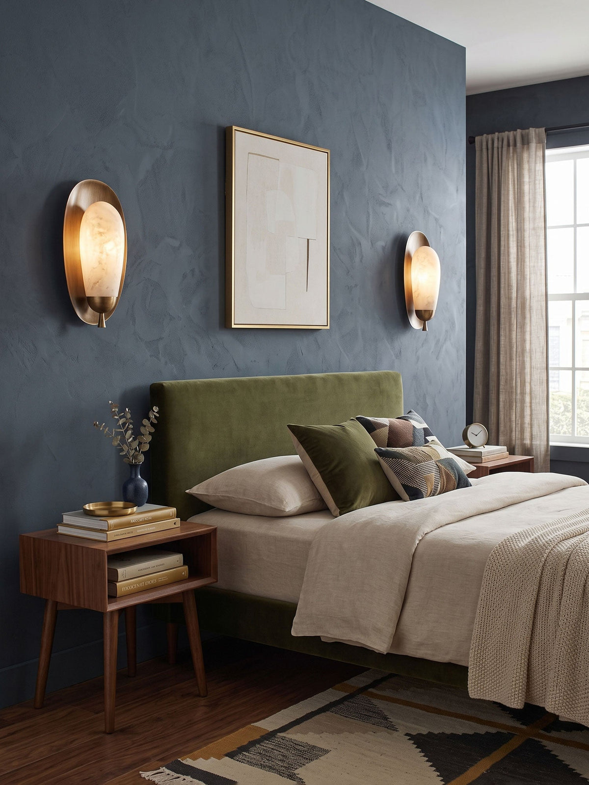 Solenne Alabaster Halo Wall Light