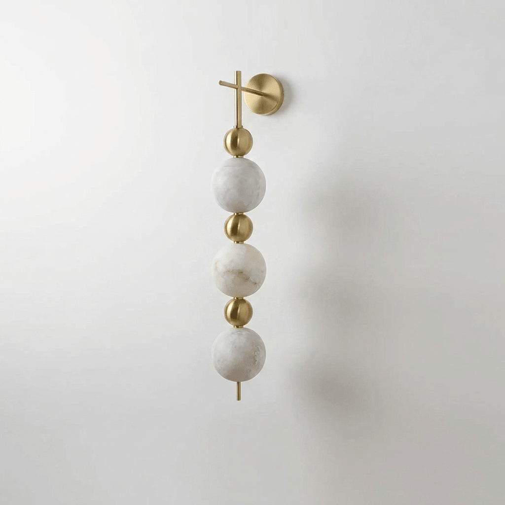 Solenne Alabaster Beaded Wall Sconce