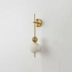 Solenne Alabaster Beaded Wall Sconce