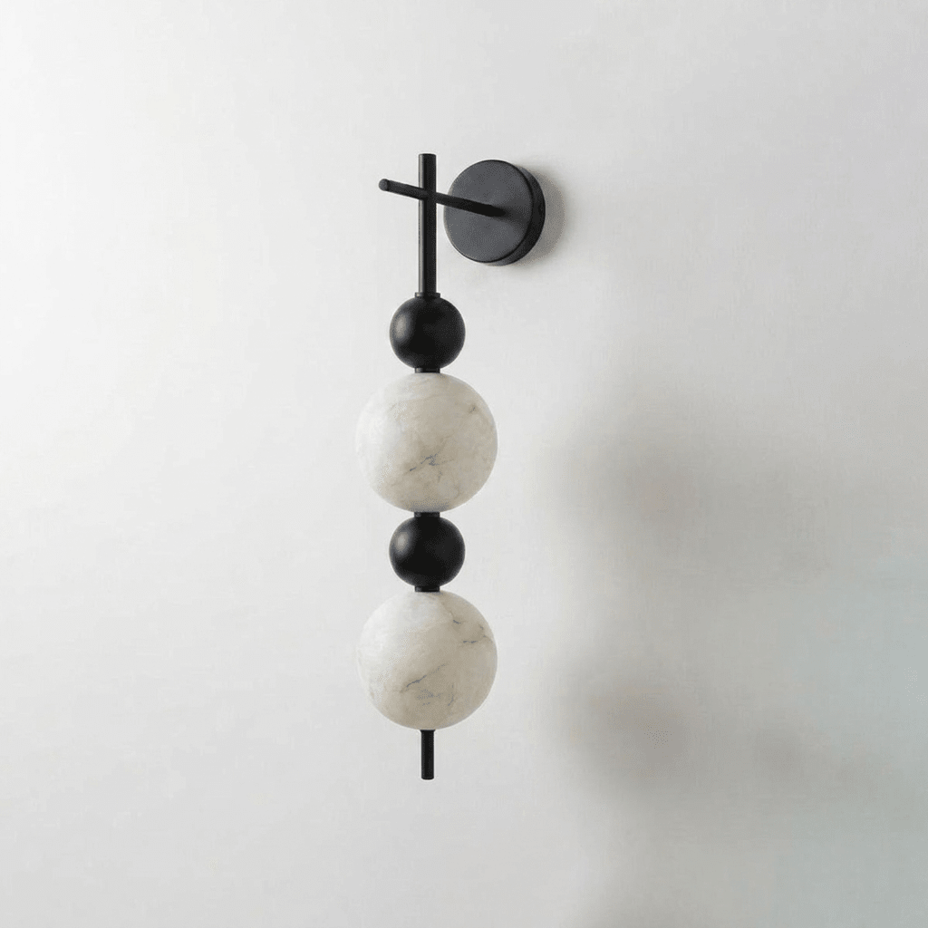 Solenne Alabaster Beaded Wall Sconce