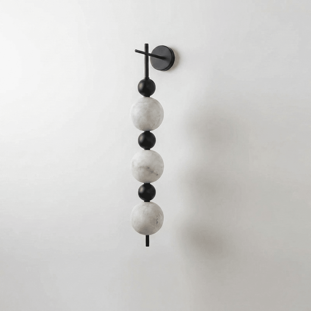 Solenne Alabaster Beaded Wall Sconce