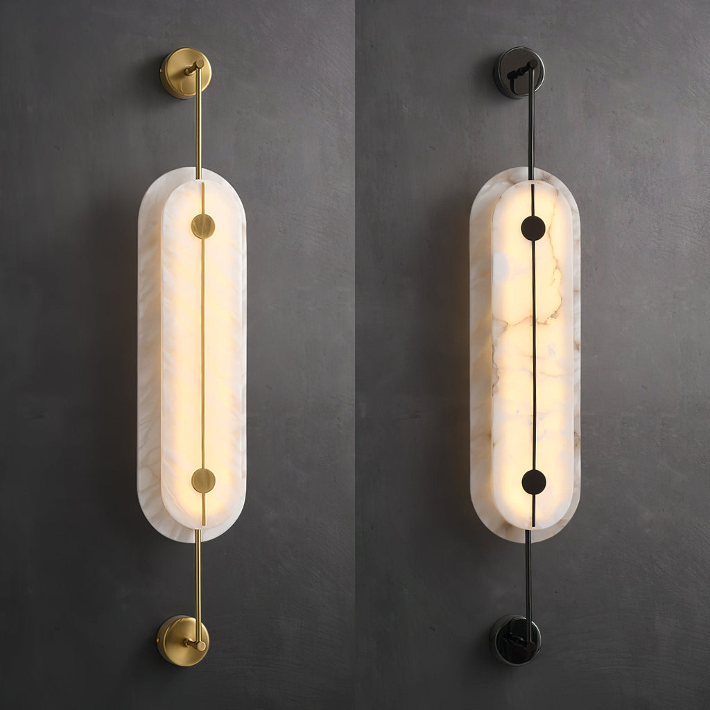 Solvane Alabaster Wall Sconce