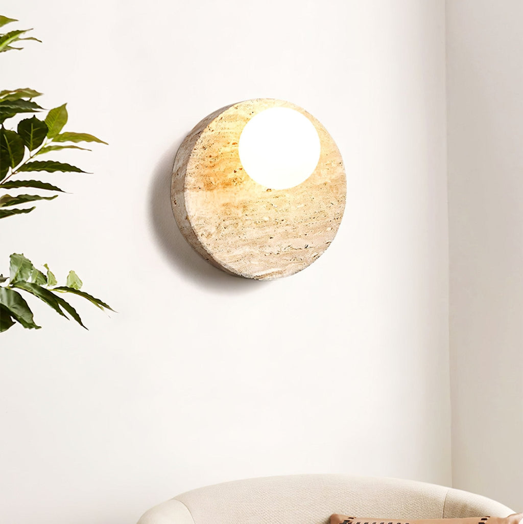 Sorella Travertine Sconce
