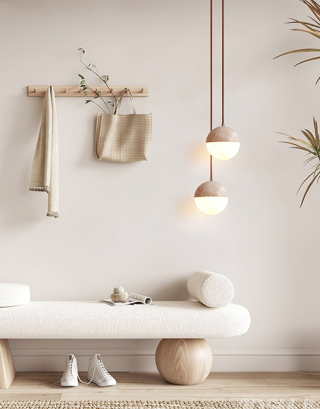 Soren Travertine Pendant Light