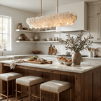 Sorrel Linear Alabaster Disc Chandelier