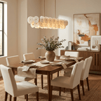 Sorrel Linear Alabaster Disc Chandelier
