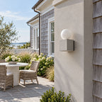 Sorvane Micro-Cement Outdoor Wall Sconce