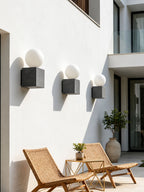 Sorvane Micro-Cement Outdoor Wall Sconce