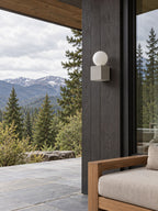 Sorvane Micro-Cement Outdoor Wall Sconce