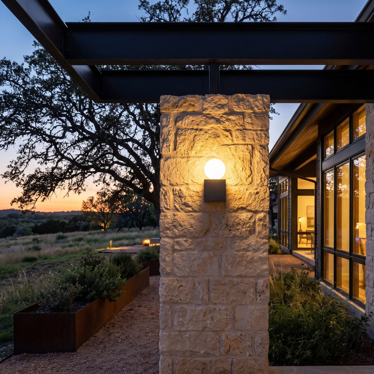 Sorvane Micro-Cement Outdoor Wall Sconce