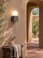 Sorvane Micro-Cement Outdoor Wall Sconce