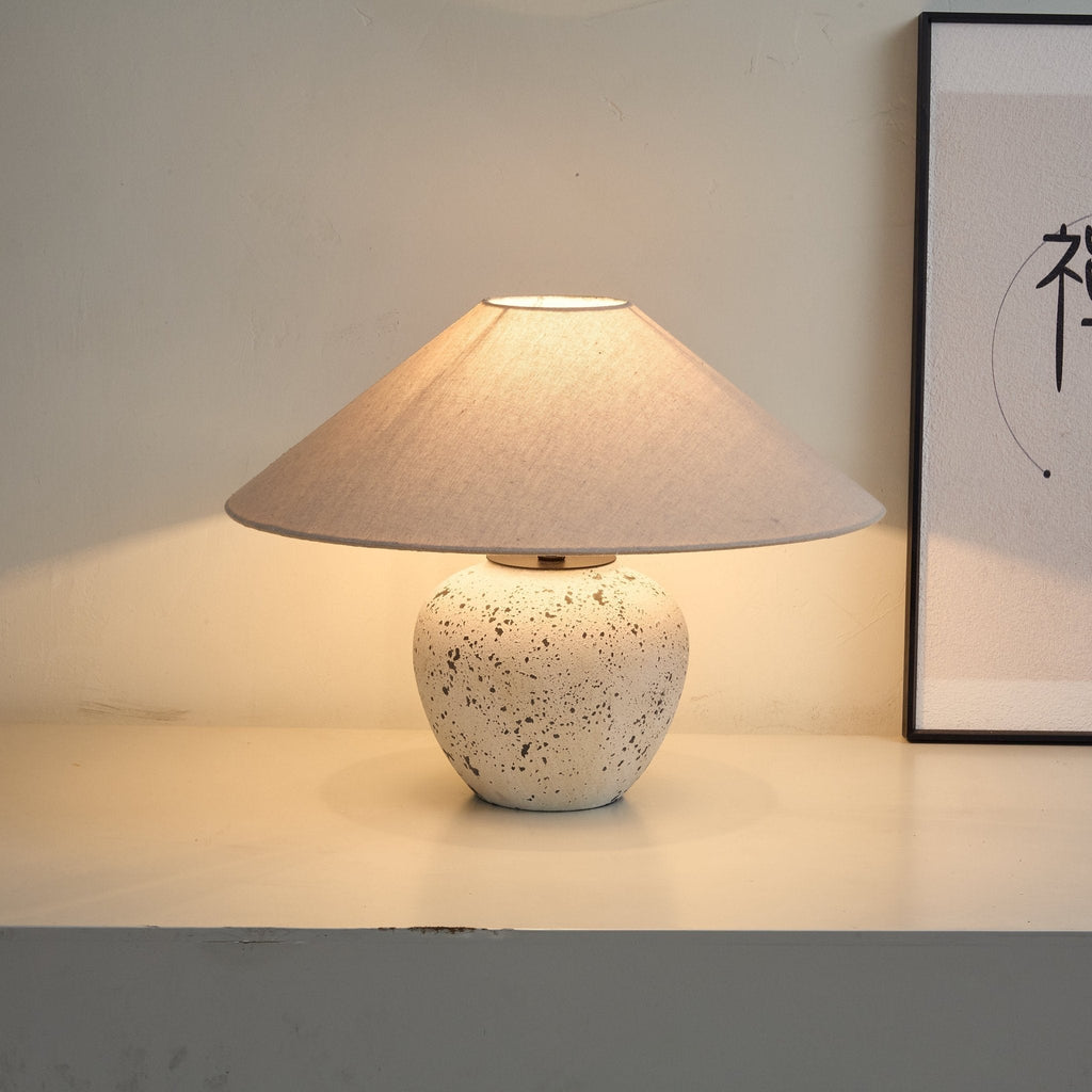 Speckled Ceramic Jar Table Lamp
