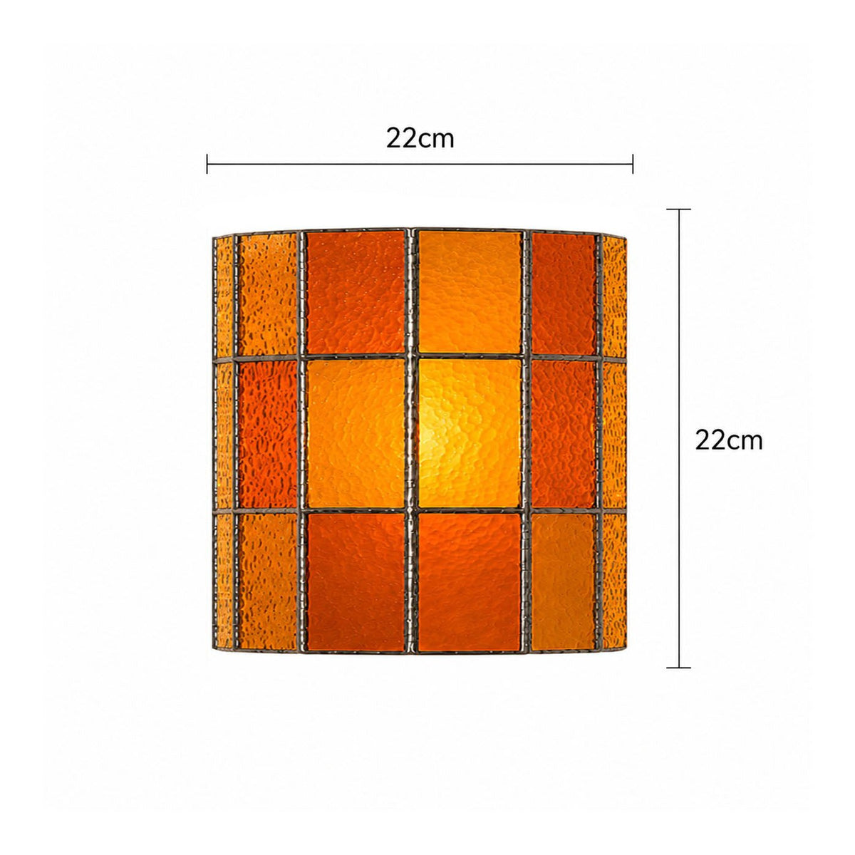 Spectra Faceted Glass Wall Sconce