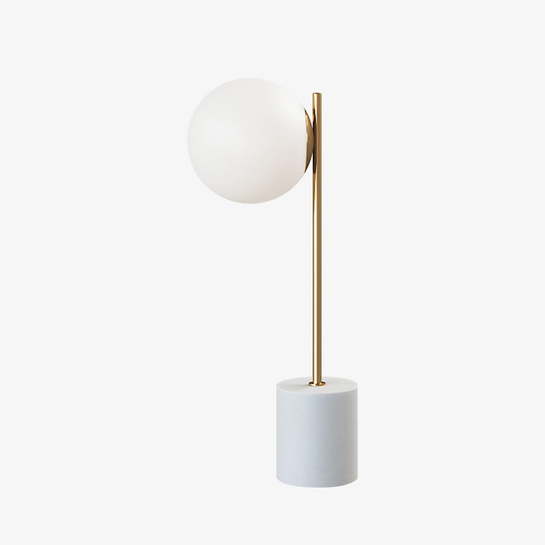 Sphere & Stem Table Lamp ∅ 8.7″ x H 22.8″ / Dia 22cm x H 58cm / Gold + White / US plug Table lamp