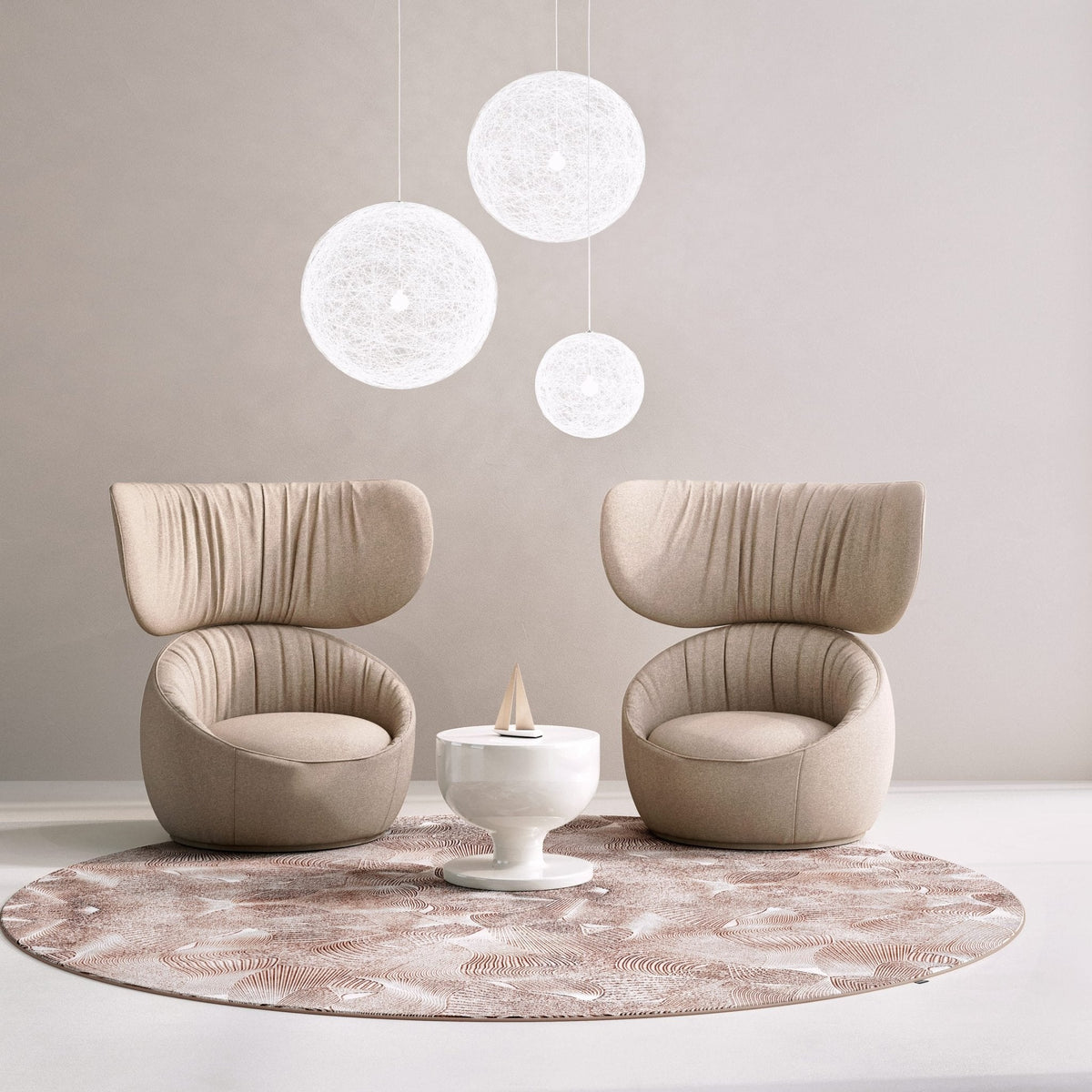 Spherical Woven Pendant Light