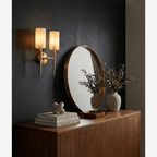 Spire Alabaster Twin Sconce