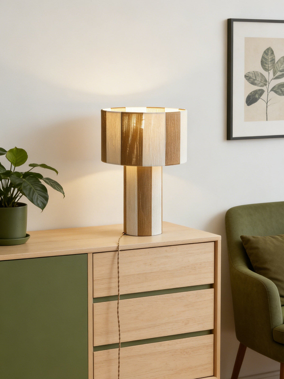 Spool Cotton Thread Table Lamp
