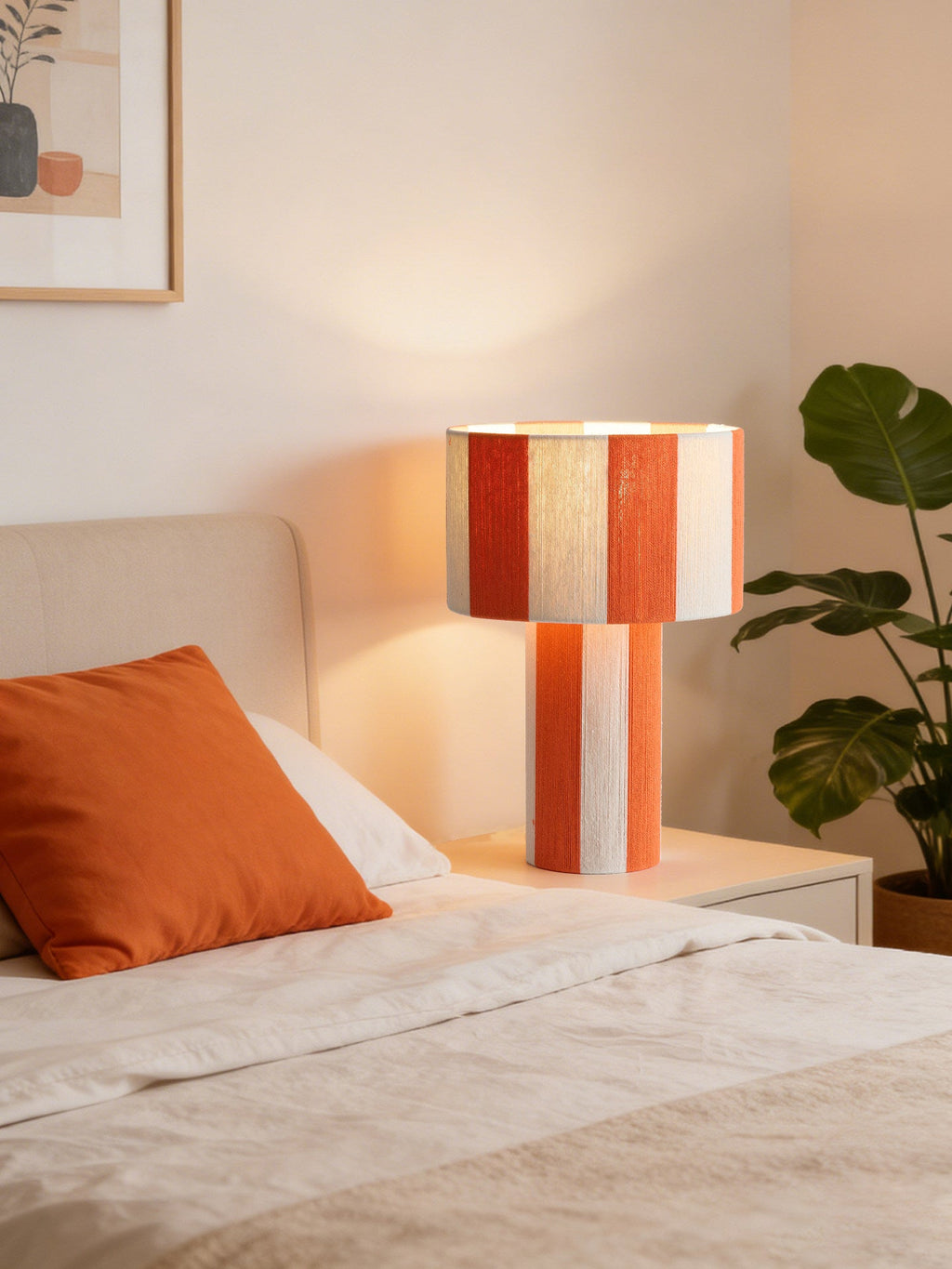 Spool Cotton Thread Table Lamp