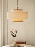 Spool Fabric Pendant Lamp