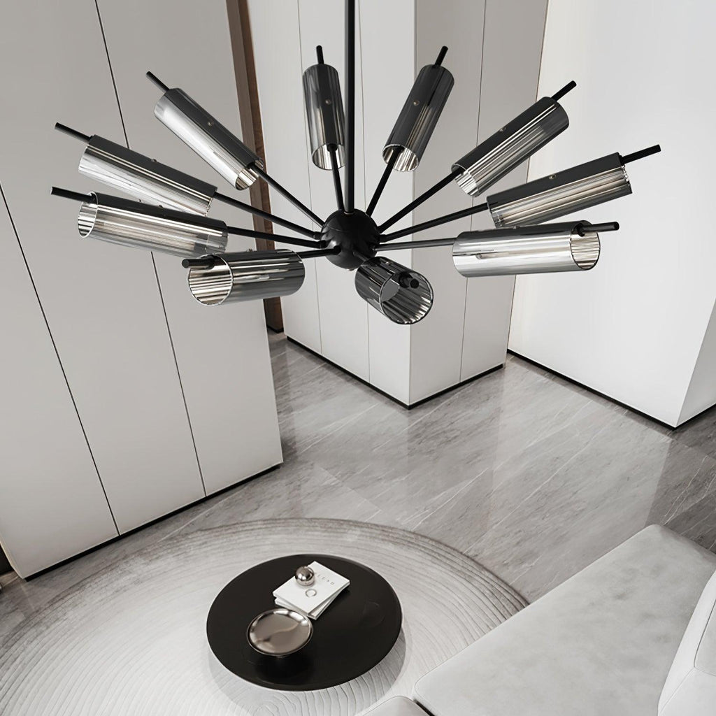 Sputnik Brass Chandelier Chandelier