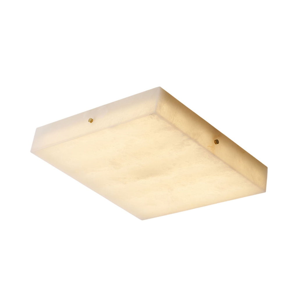Square Alabaster Ceiling Light