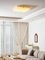 Square Alabaster Ceiling Light